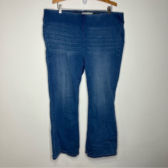 Soft surroundings denim flair pull on pants size 1X - Picture 1 of 8